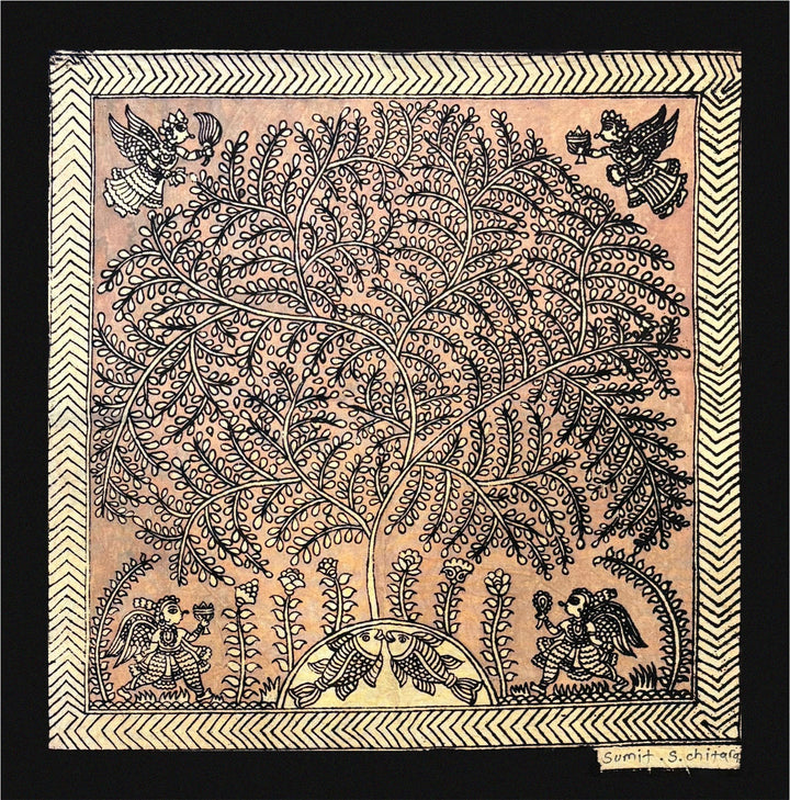 Celestial Grace of Nature: Tree of Life in Mata ni pachedi by Sumit Chitara Thumbnail