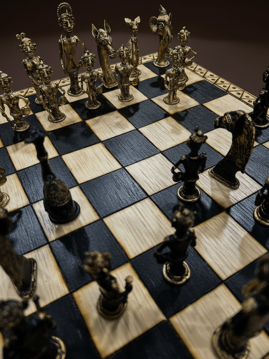 Chess: The game of wit in Dhokra Craft Thumbnail