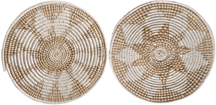 Circular Wall Hangings in Moonj Craft with Taat and Kasa Grass by Urmila Devi Thumbnail
