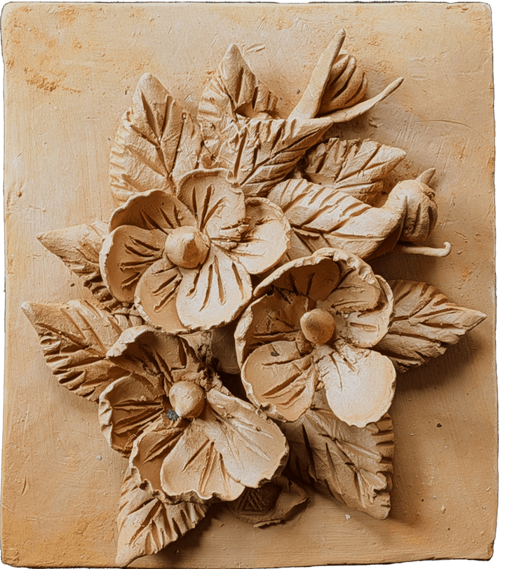 Clustered Blooms in Terracotta by Dolon Kundu Thumbnail