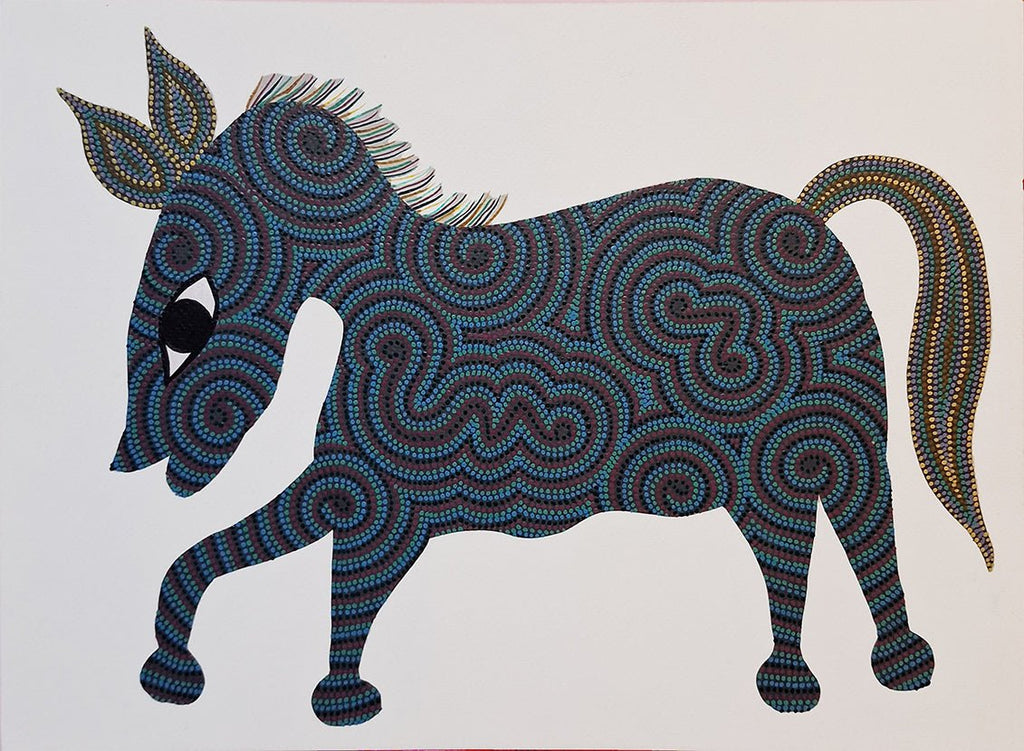 Colors and Dots: Donkey In Bhil by Kamlesh Parmar Thumbnail