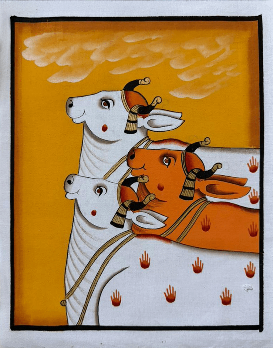 Cows: The Sacred companions of Krishna in Pichwai by Naveen Soni Thumbnail