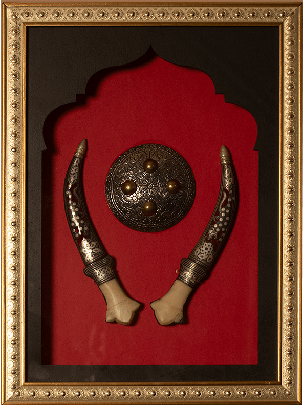 Dagger and Shield in Koftgiri by Shyamalata Gahloth Thumbnail