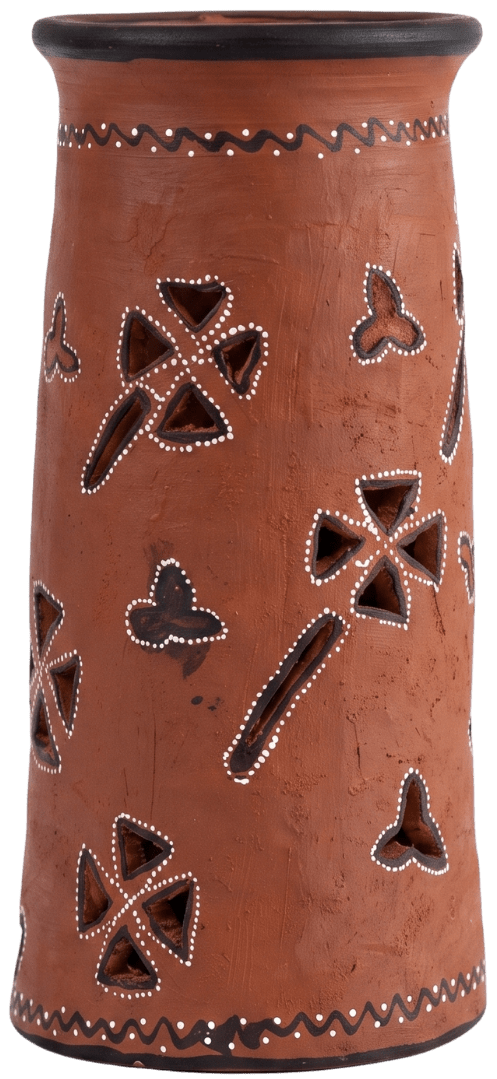 Decorative Vase in Khavda Pottery by Abdul Kumbhar Thumbnail