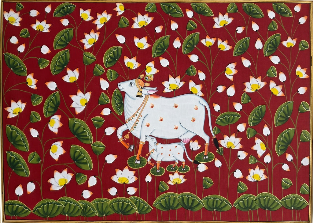 Divine Maternal Grace in Pichwai by Shehzaad Ali Sherani Thumbnail
