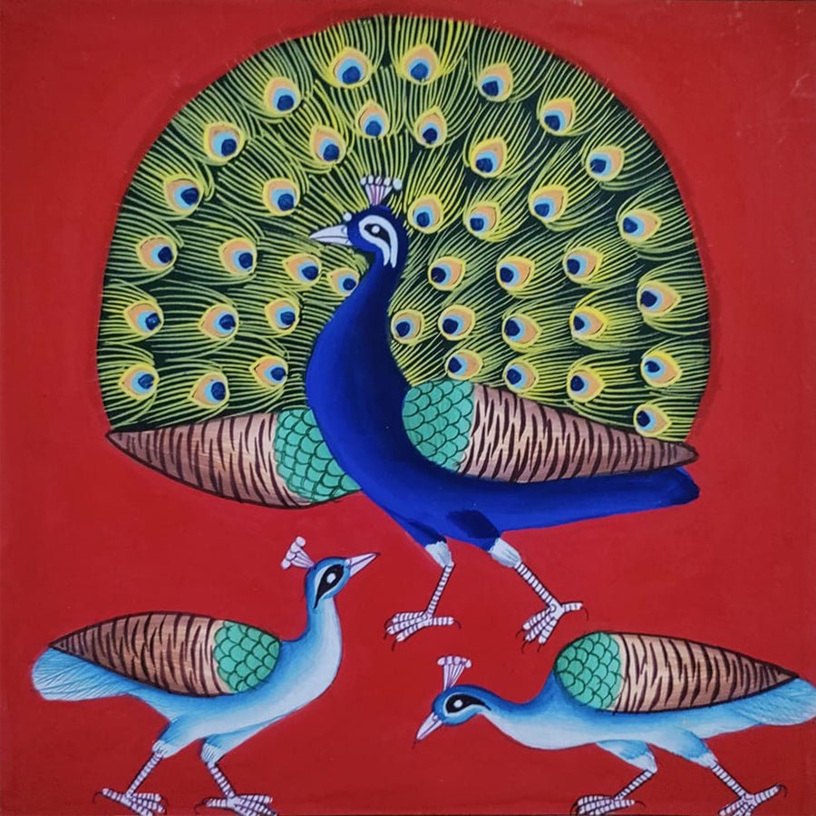 Divine Peacocks: The Divine Birds in Pichwai by Dinesh Soni Thumbnail