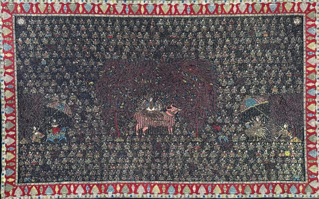 Divine Trinity: Meldi Mata, Visat Mata and Bahuchar Mata in Mata ni Pachedi by Sanjay Chittara Thumbnail