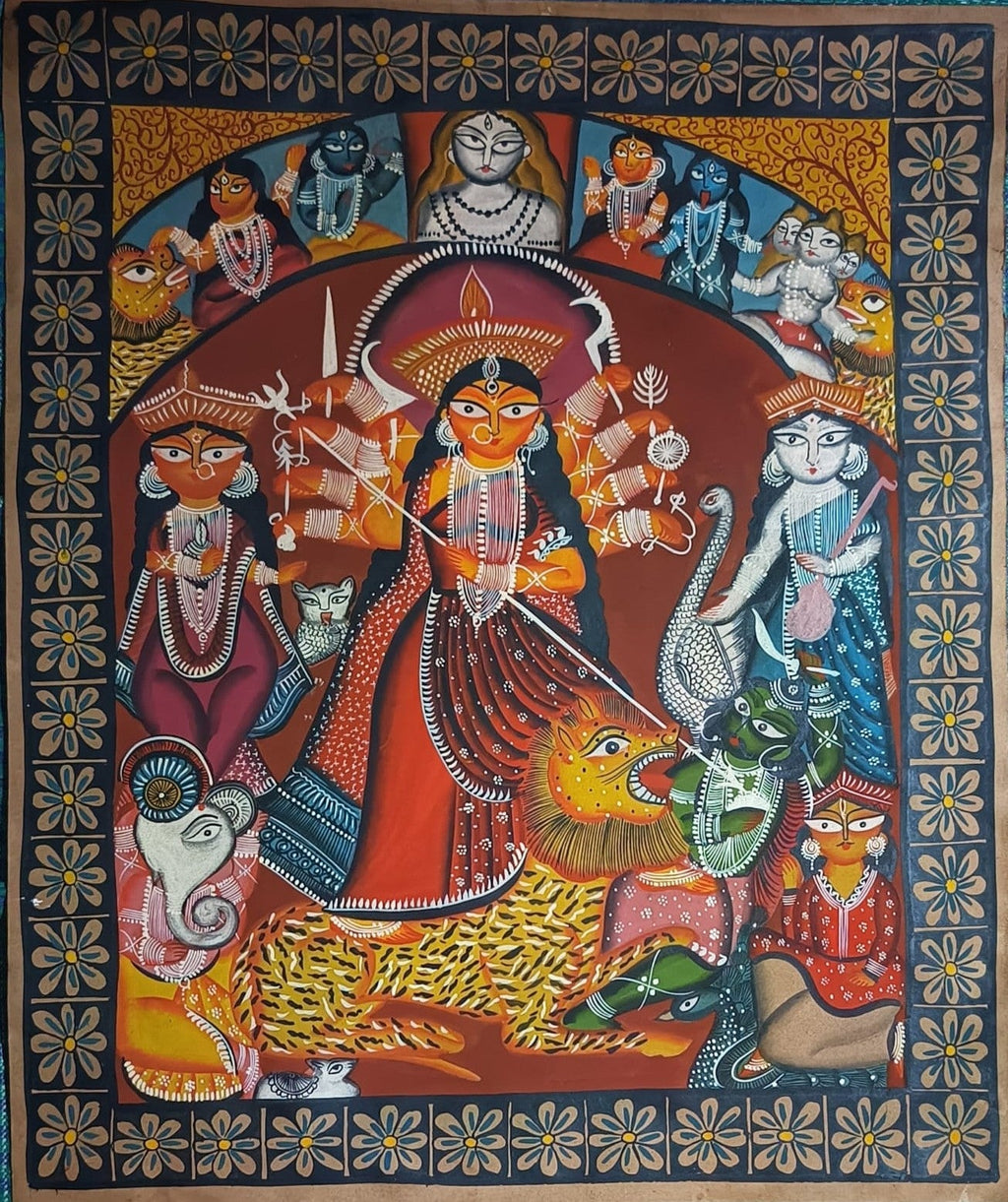 Durga Pooja Procession in Kalighat by Sonali Chitrakar Thumbnail