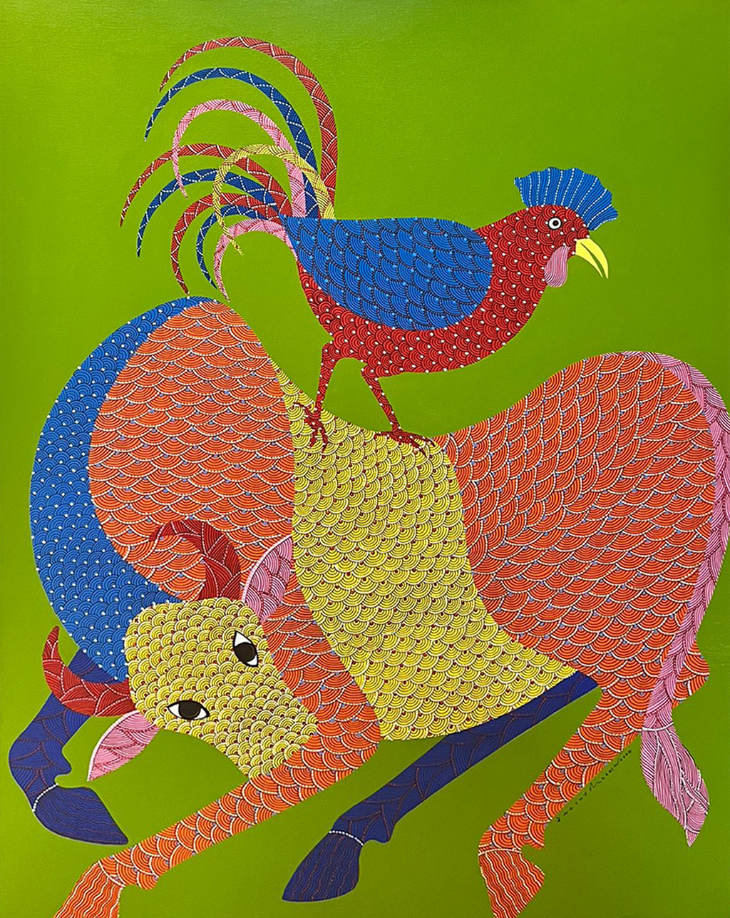 Earth and Sky in Gond by Venkat Shyam Thumbnail