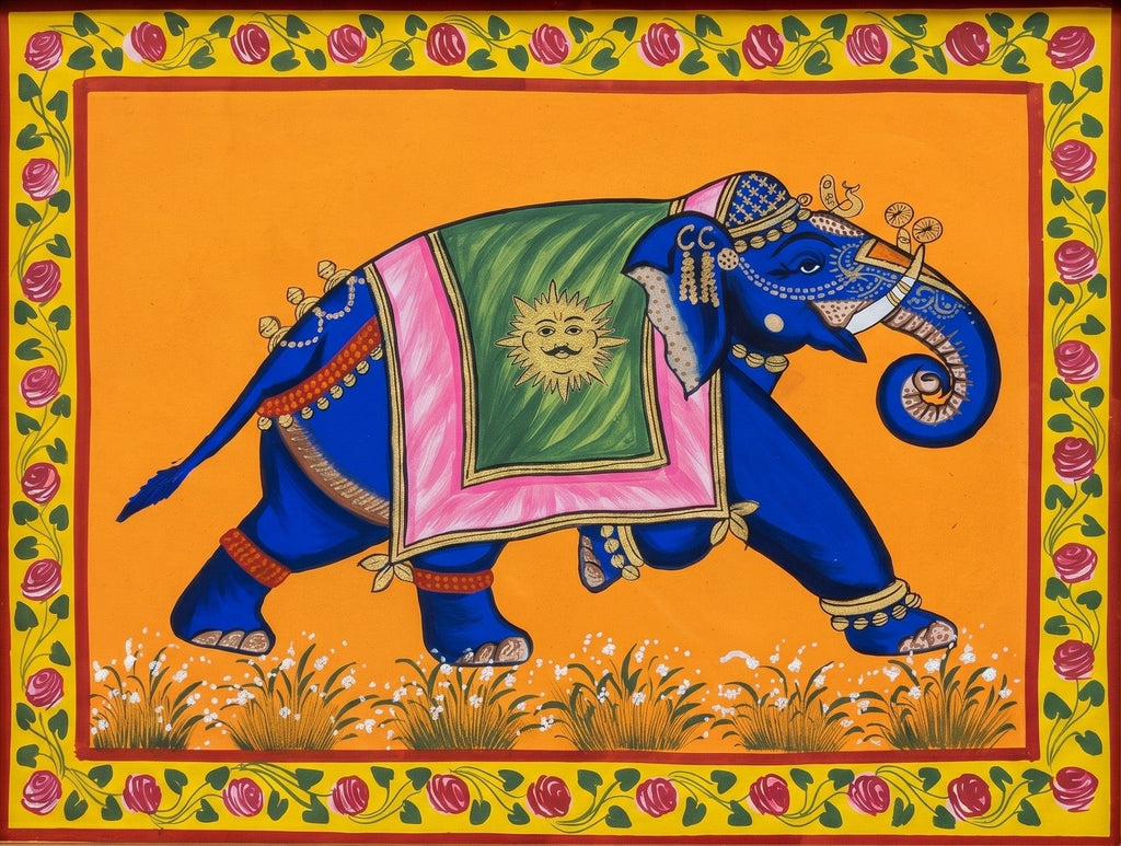 Elephant in Pichwai by Jayesh Sharma Thumbnail