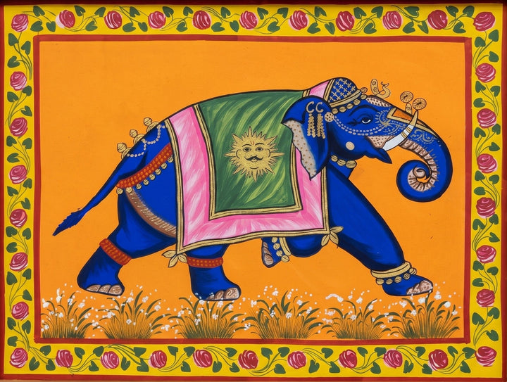 Elephant in Pichwai by Jayesh Sharma Thumbnail