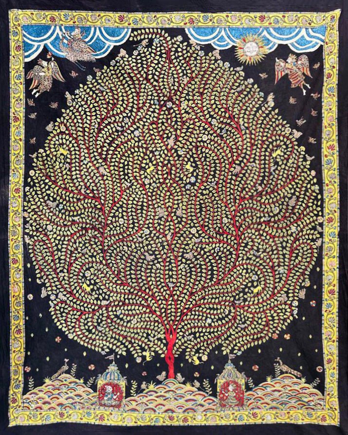 Enchanted Divinity Mata Ni Pachedi By Sanjay Chitara For Home Decor Thumbnail
