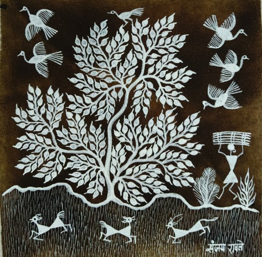 Firewood Foraging in Warli by Dilip Bahotha Thumbnail