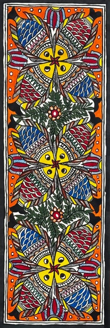 Fish in Madhubani by Abdhesh Kumar Karn Thumbnail