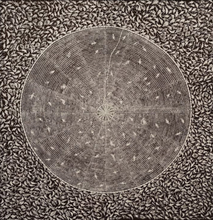 Fishing Net in Warli by Krushna Sadashiv Bhusare Thumbnail