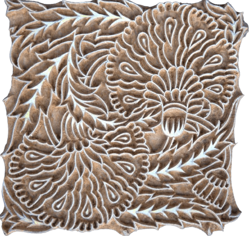 Floral Celebration: Flowers and Leaves in Wooden Kalamkari Blocks by K. Gangadhar Thumbnail