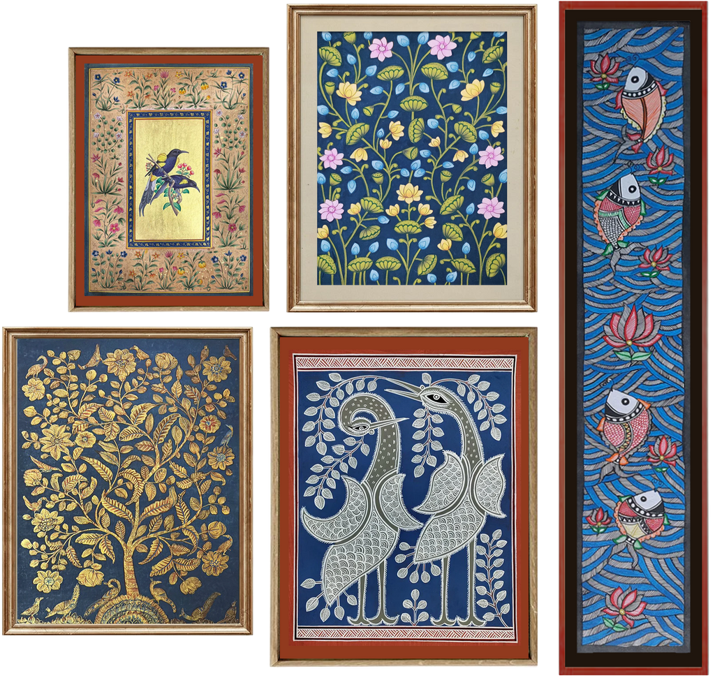 Floral Expressions: Blooms Across Traditions in Gallery Wall Art Thumbnail