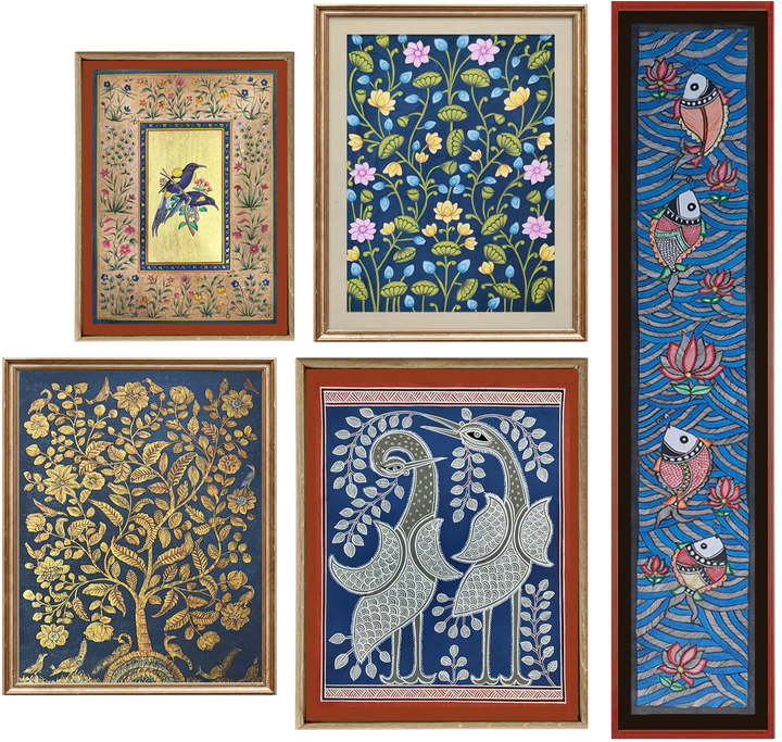 Floral Expressions: Blooms Across Traditions in Gallery Wall Art Thumbnail