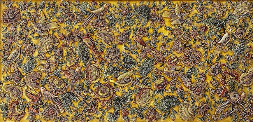 Floral Symphony in Stone Dust painting by Amita Sachdeva Thumbnail