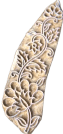 Floral Vine in Wooden Kalamkari Block by K. Gangadhar Thumbnail