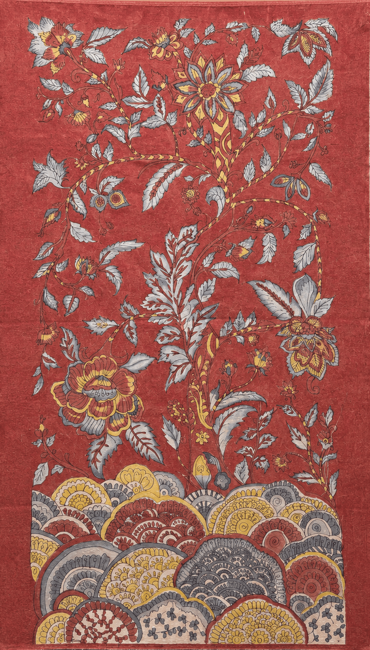 Flowering Tree in Kalamkari by Ghanshyam Sarode Thumbnail