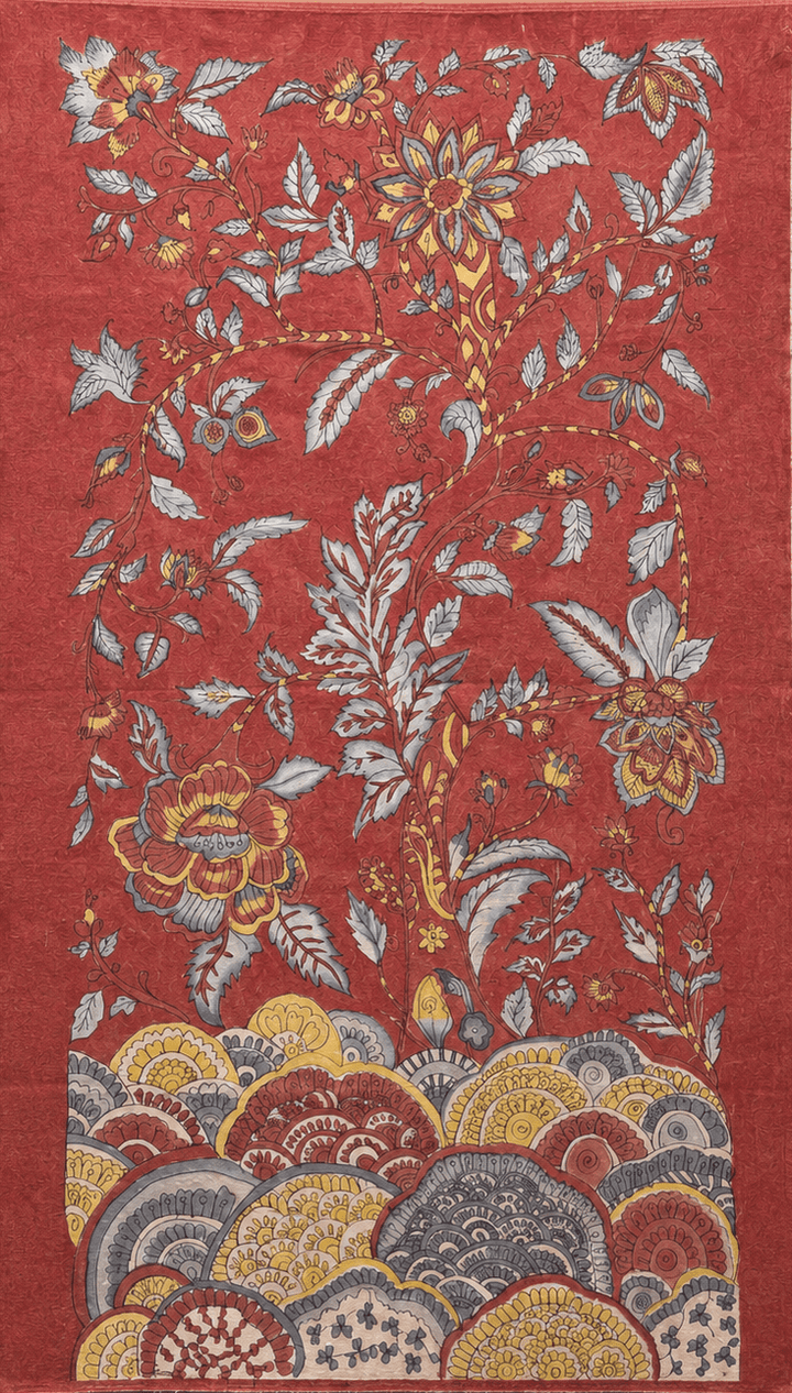 Flowering Tree in Kalamkari by Ghanshyam Sarode Thumbnail