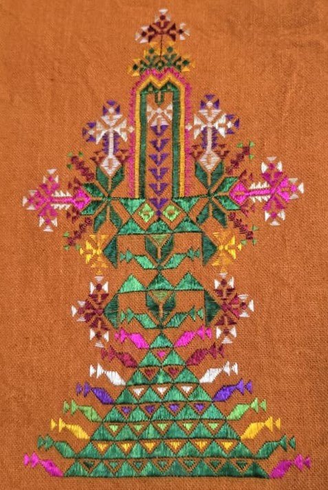 Flowering Tree in Soof Embroidery by Daya Ben Thumbnail