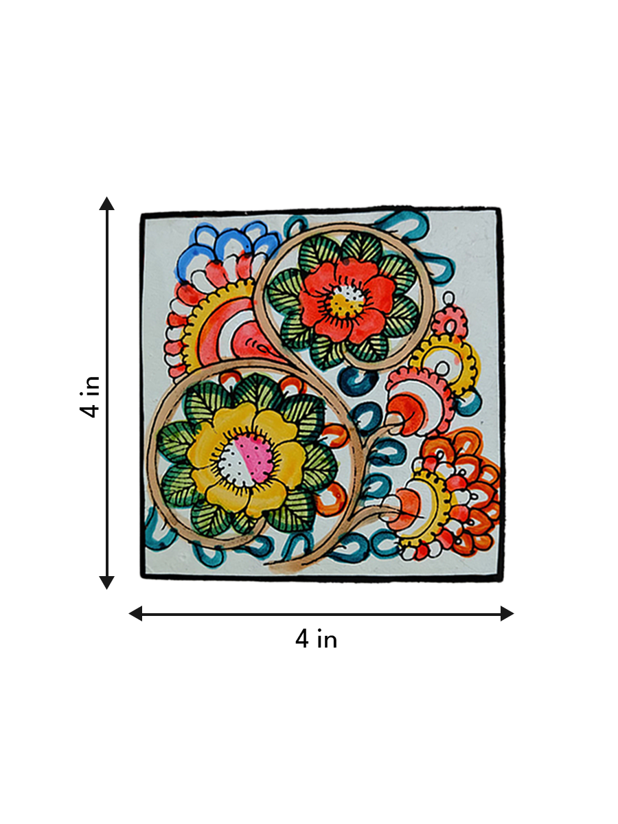Flowers in Tholu Coaster by Sindhe Siva Thumbnail