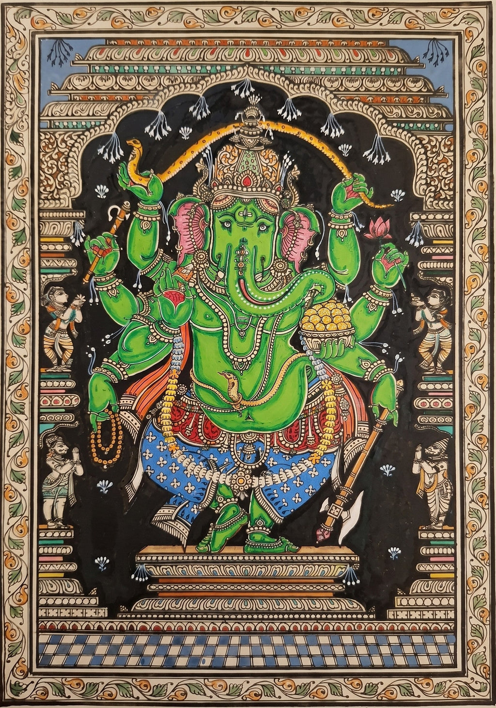 Ganesha in Pattachitra by Pravat Maharana Thumbnail