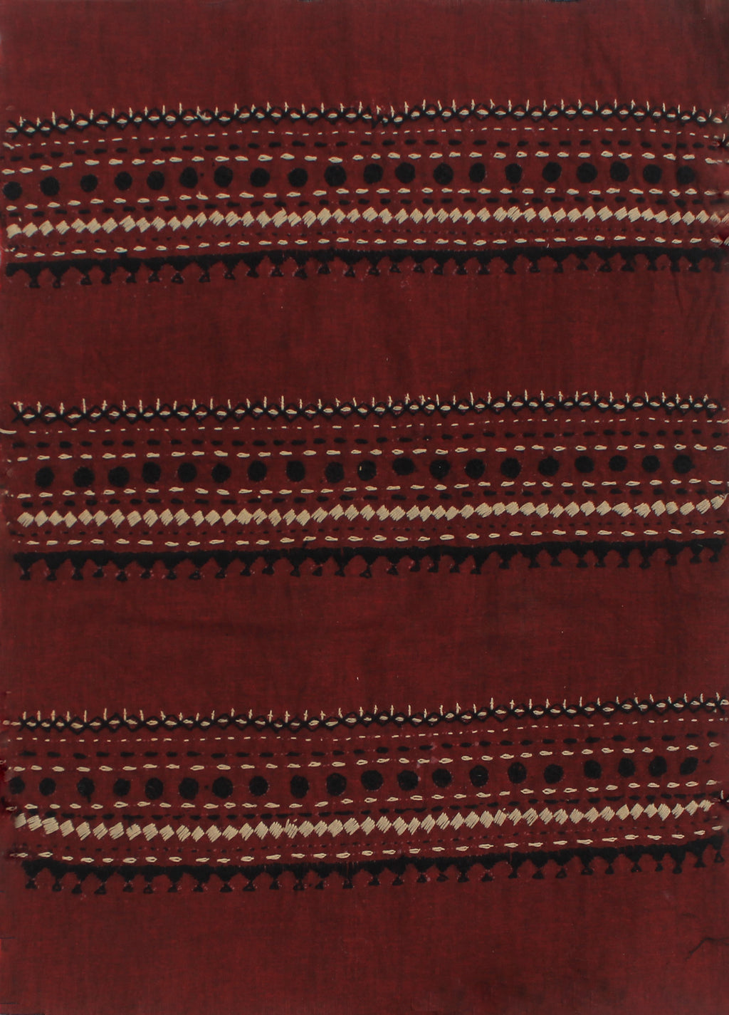 Geometeric Bands in Kashidakari Embroidery by Samjhau Devi Thumbnail