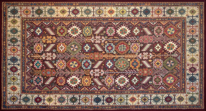 Geometric Axe Composition in Jat Garaasiya Embroidery Thumbnail