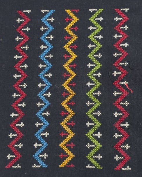 Geometric Patterns in Soof Embroidery by Daya Ben Thumbnail