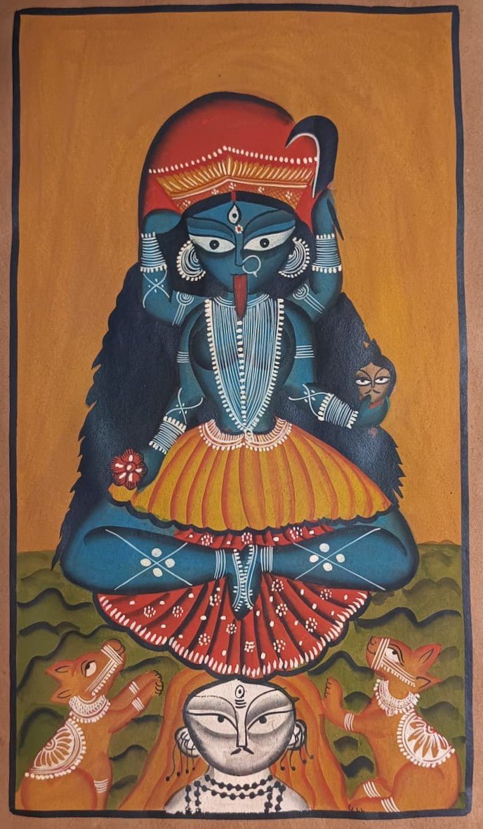 Goddess Kali in Kalighat by Sonali Chitrakar Thumbnail