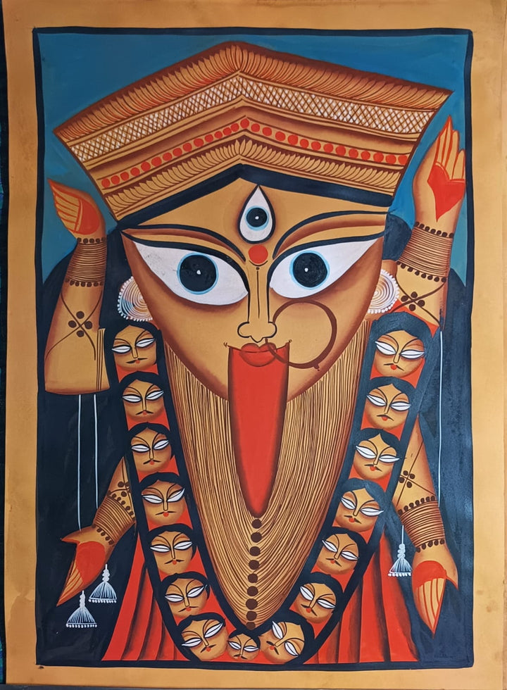Goddess Kali in Kalighat by Sonali Chitrakar Thumbnail