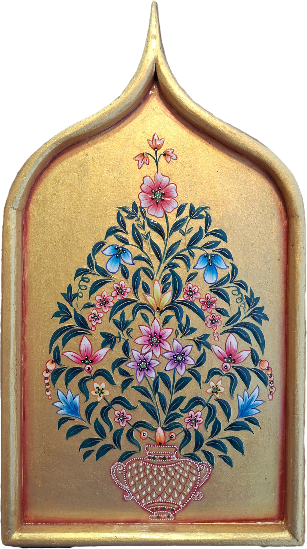 Golden bloom in Usta Miniature by Pankaj Kumar Thumbnail
