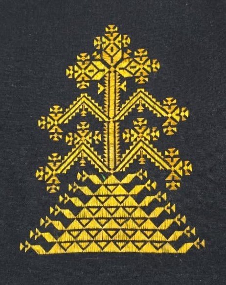 Golden Tree in Soof Embroidery by Daya Ben Thumbnail