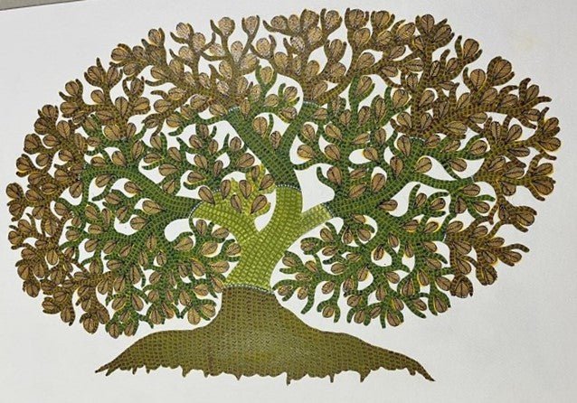 Grounded Roots in Gond by Gareeba Singh Tekam Thumbnail