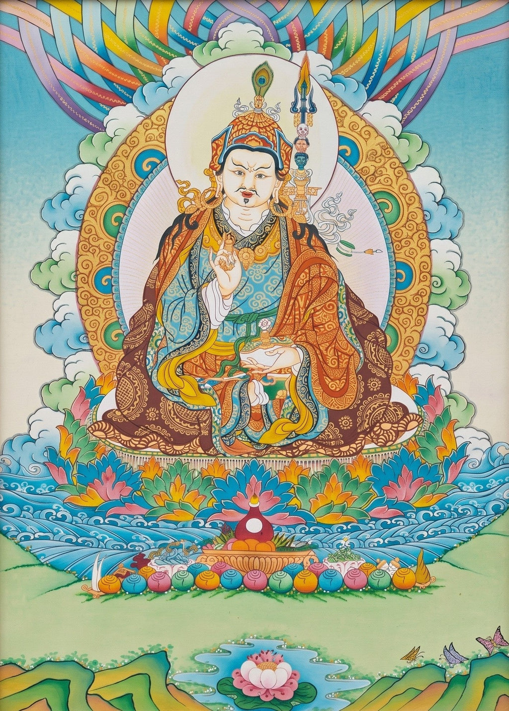 Guru Padmasambhava in Thangka by Gyaltsen Zimba Thumbnail