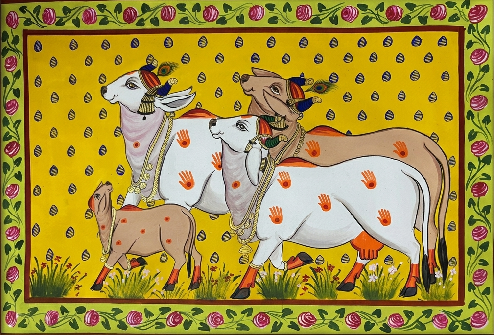 Herd of Cows in Pichwai by Jayesh Sharma Thumbnail