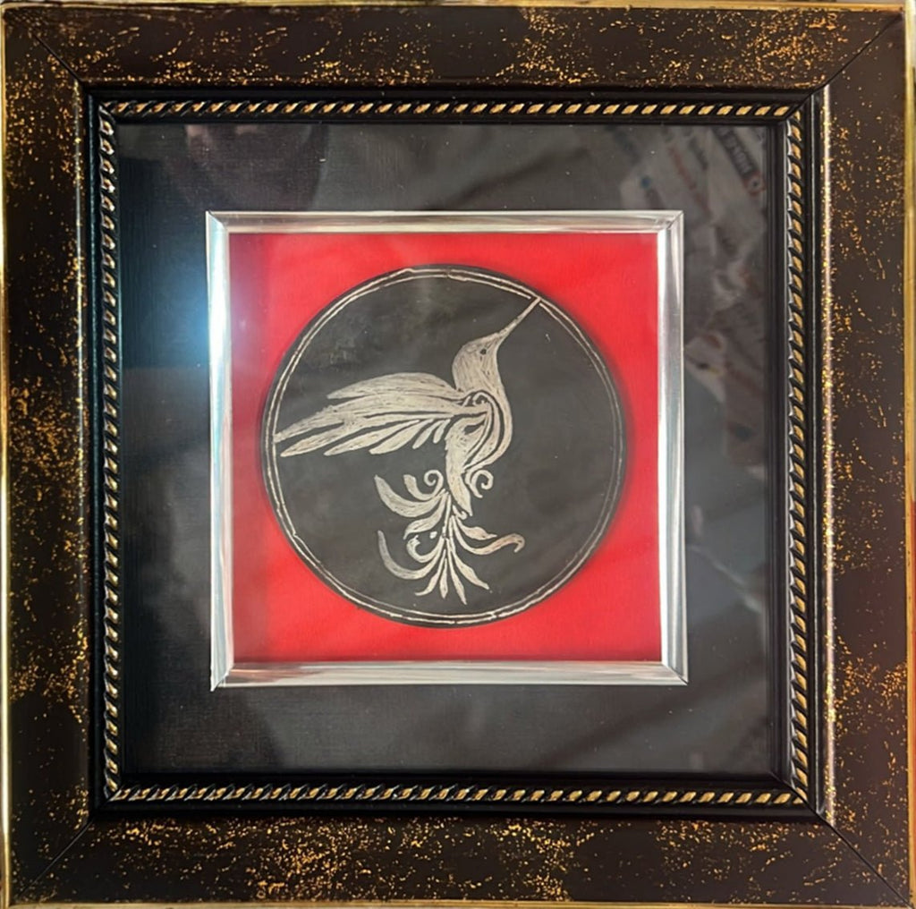 Hummingbird in Koftgiri by Shyamlata Gahloth Thumbnail