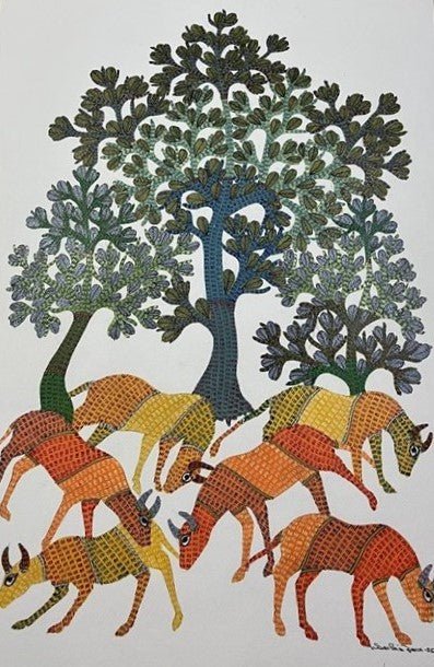 In the Wild in Gond by Gareeba Singh Tekam Thumbnail