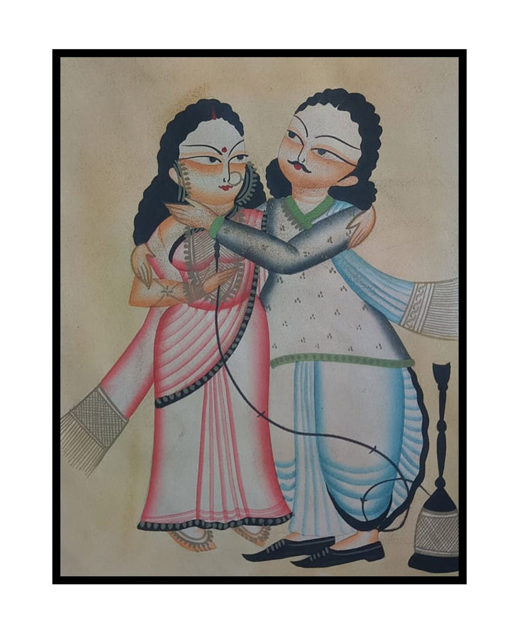Intimate couple with hookah in Kalighat by Sonali Chitrakar Thumbnail