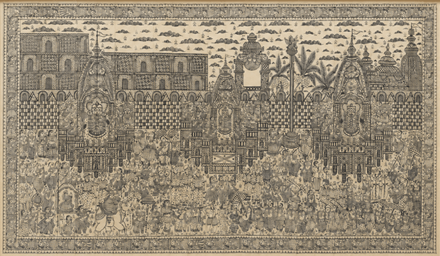 Jagannath Rath Yatra in Pattachitra by Apindra Swain Thumbnail
