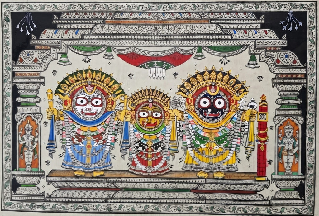 Jagannath Triad in Pattachitra by Pravat Maharana Thumbnail