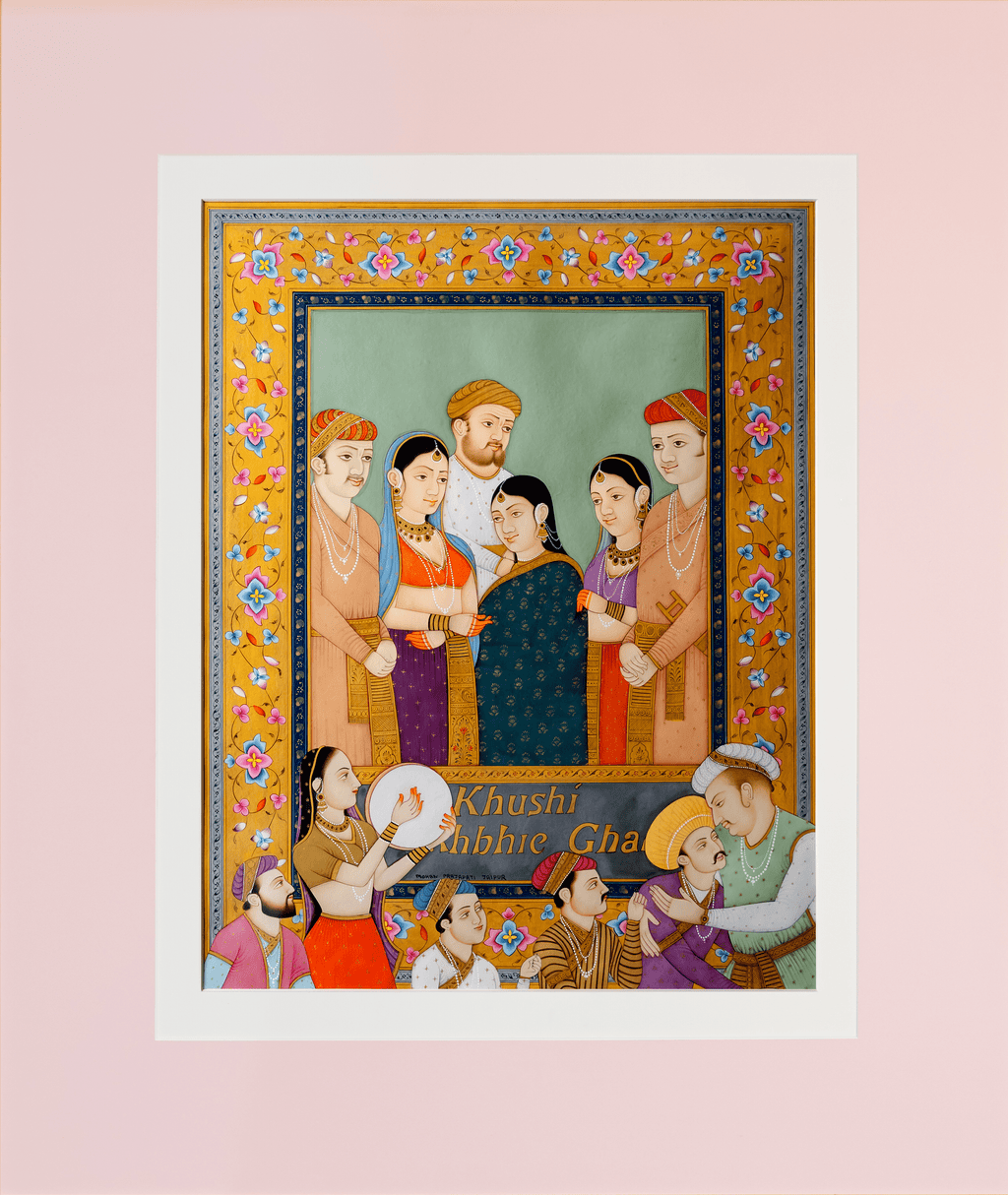 Kabhi Khushi Kabhi Gham in Mughal Miniature by Mohan Prajapati Thumbnail