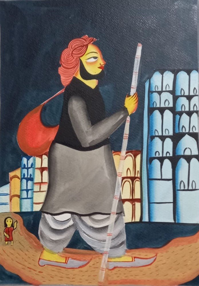 Kabuli Wala in Kalighat by Sonali Chitrakar Thumbnail