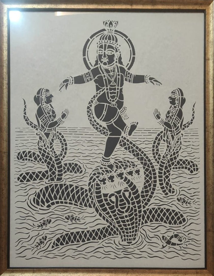 Kaliya Mardan in Sanjhi by Ashutosh Verma Thumbnail