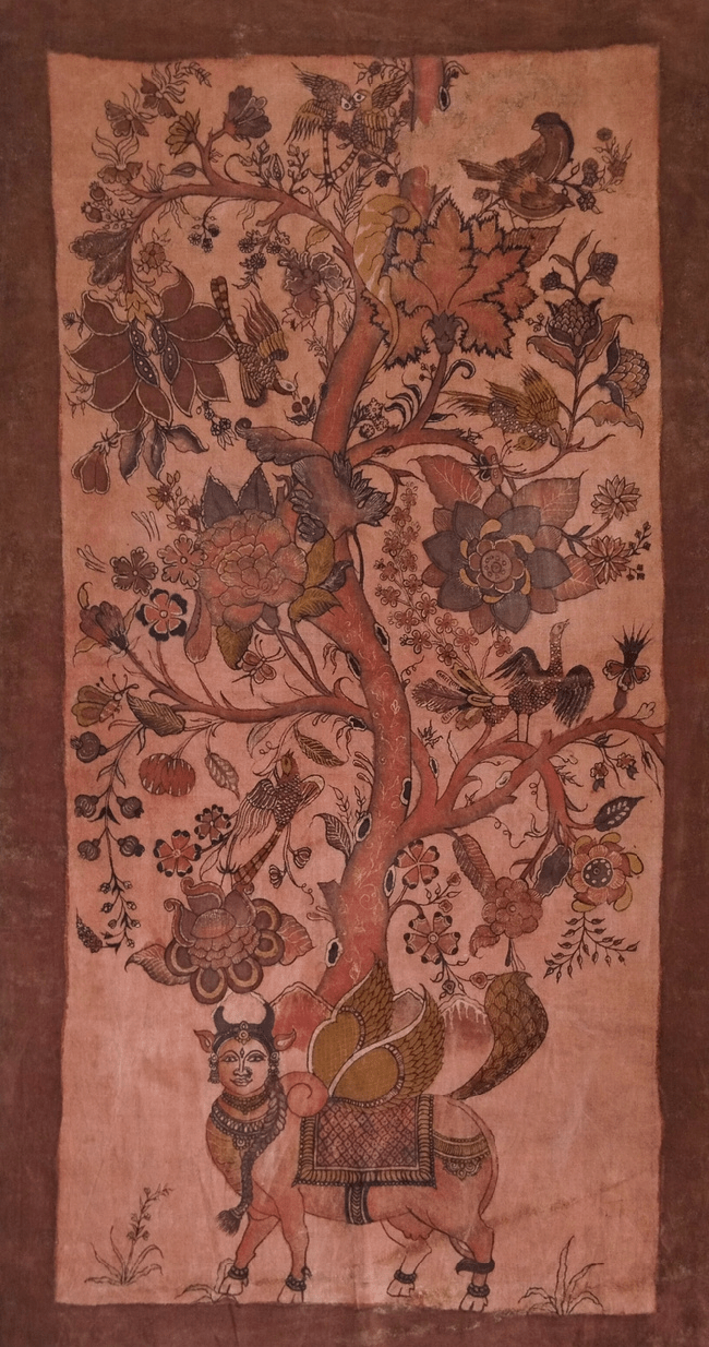 Kamadhenu in Kalamkari by Sridevi Ponnambalam Thumbnail