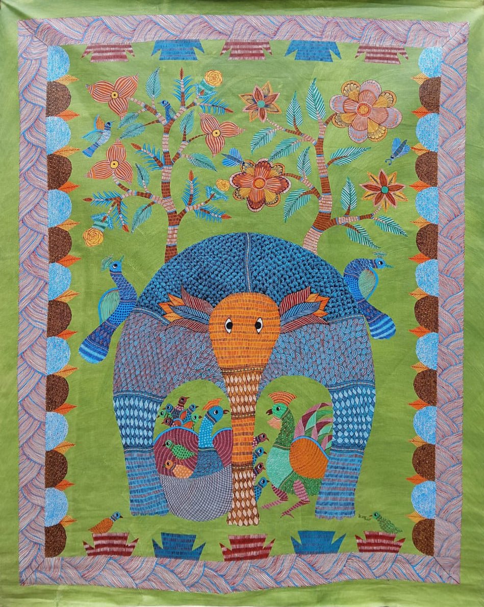 Kothi: The Sacred Granary in Gond by Kailash Pradhan Thumbnail