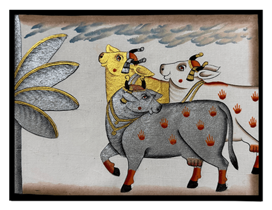 Krishna's cows in Pichwai by Naveen Soni Thumbnail